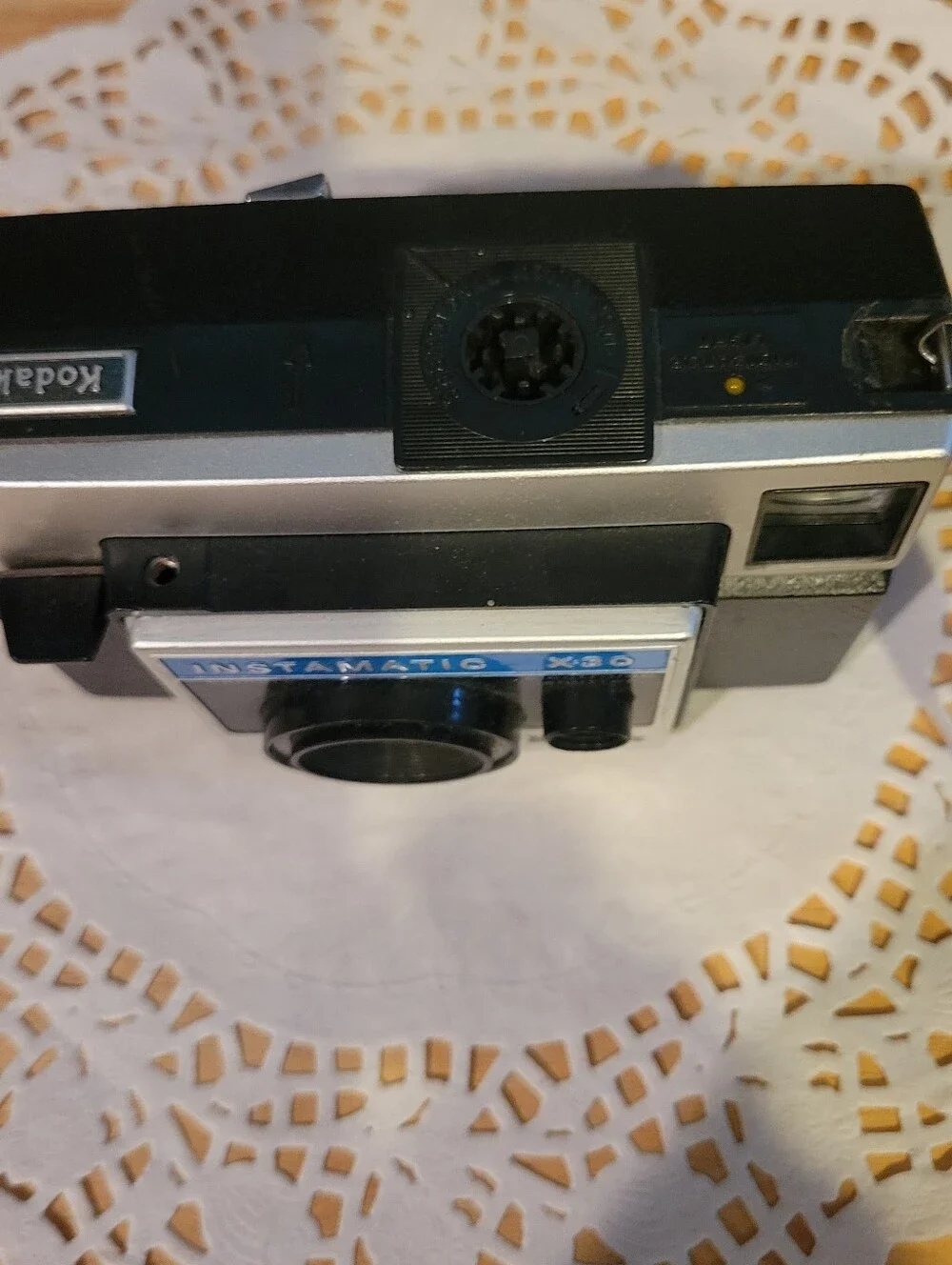Kodak Instamatic X-30 Camera - Black, Silver & Blue Accents